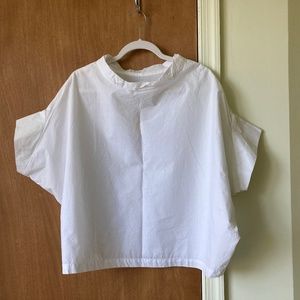 Structured future-forward cotton blouse from Gallego-Desportes